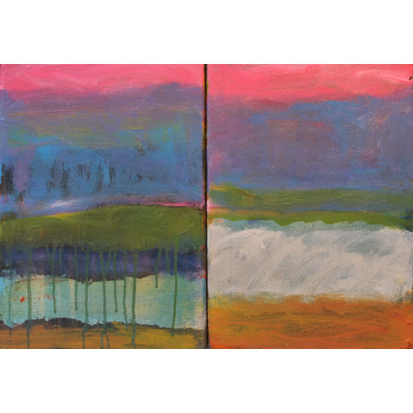 Song for Basho - Diptych oil on canvas