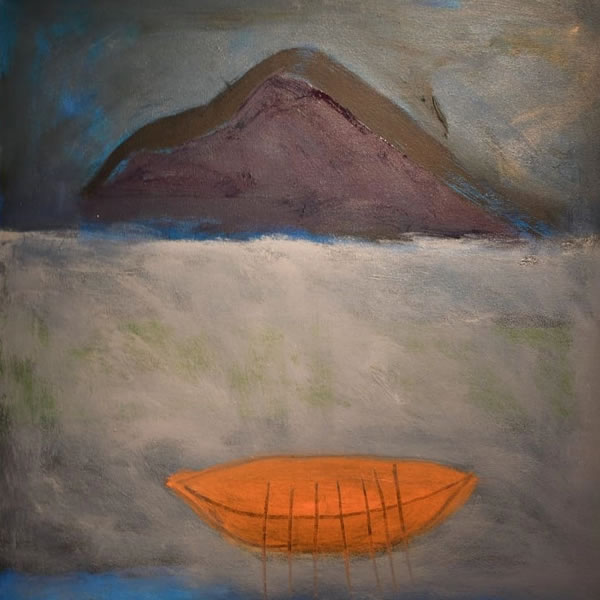 Orange Boat - Oil on Canvas