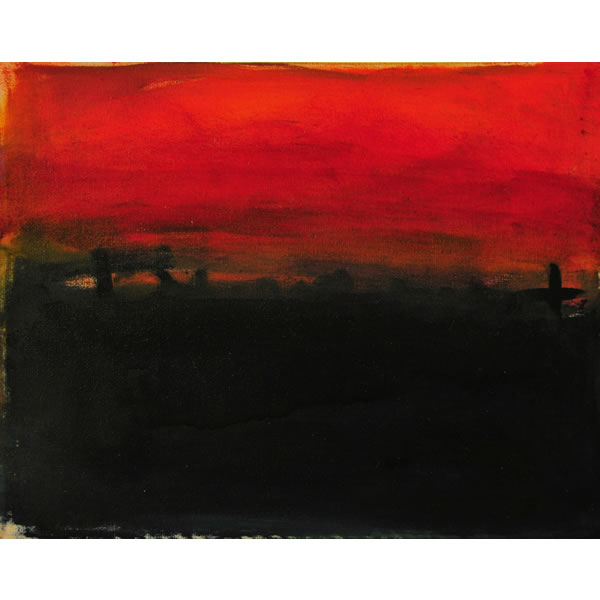 Turner's Search for The Perfect Red no2 - Oil on canvas